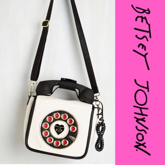betsey johnson rotary phone purse